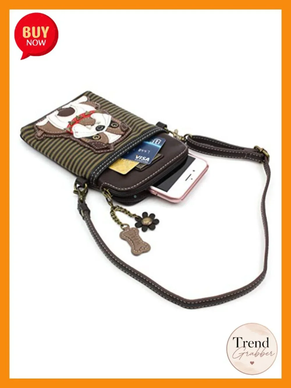 Crossbody Cell Phone Purse with Adjustable Strap PU Leather